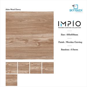 Carreaux de sol décoratifs d'intérieur modernes 600x600 anti-dérapants en bois, porcelaine, isolation thermique, fonction brique réfractaire antibactérienne pour les chambres - Product Image 2