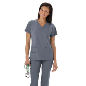Ensemble de Blouses Médicales pour Femmes en Gros – Uniformes d'Infirmière Col en V, Tenues de Travail Extensibles pour Hôpital, Costumes Chirurgicaux pour Médecins, Vêtements de Spa et Salon - Product Image 2