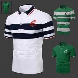 Nueva camiseta de verano de alta calidad para hombre, con estampado de lujo, logotipo bordado en algodón, talla grande, servicio OEM. - Product Image 6