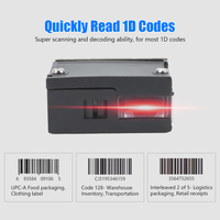 Mini module de scanner de codes à barres intégré YHD-M600C, idéal pour la chaîne de montage en usine, le distributeur automatique, le contrôle d'accès
