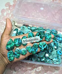 Piedras Preciosas Sueltas de Crisocola y Malaquita 100% Naturales, Cabujón para Joyería, Piedra Mineral, Espécimen de Malaquita - Product Image 1