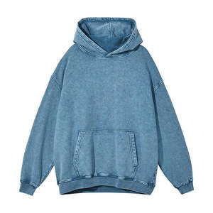 <b>Trendy</b> Acid Wash <b>Hoodie</b> for Casual Wear Premium Quality Loose Fit Sweatshirt Classic Design 100% Cotton Pocket for Everyday - Product Image 2