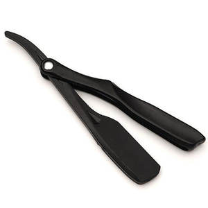 Navaja de Afeitar Profesional de Acero Inoxidable con Hoja Recta, Herramienta de Barbería con Logotipo Personalizado - Product Image 1
