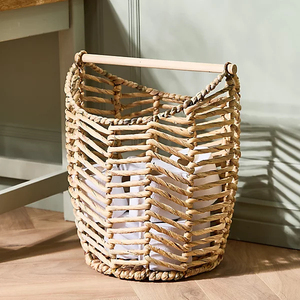 Porte-rouleau de papier toilette en jacinthe d'eau tressé à la main, panier de rangement durable en fibre naturelle pour salle de bain, vente en gros - Product Image 5
