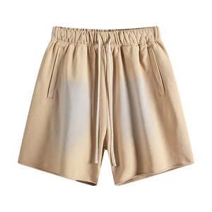 Pantalones Cortos Personalizados para Hombre de Algodón Grueso French Terry con Lavado Ácido, Estilo Urbano, Logotipo Personalizado, para Gimnasio y Descanso, Proveedor Mayorista OEM - Product Image 5