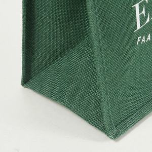 Bolsa de Mano de Yute de Fibra Verde Biodegradable, Bolsa de Compras Ecológica Natural para Uso en Supermercados - Product Image 3