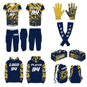 Premium Custom American Football Uniform Set Jersey Pants <b>Socks</b> Sublimation Sports Team Kit - Product Image 2