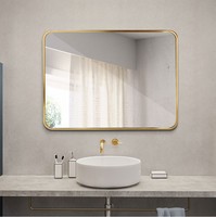 Projet de salon de salle de bain à LED moderne à la recherche d'un agent exclusif pour une installation facile à suspendre Miroir décoratif de style moderne classé IP65
