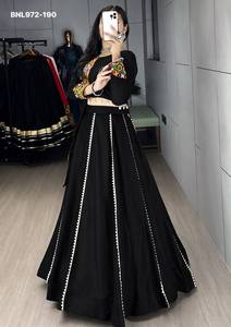 Lehenga de rayón y algodón de alta calidad con encaje colorido en toda la falda, con trabajo Gamthi en un lado y blusa con trabajo Kodi. Moda femenina. - Product Image 3