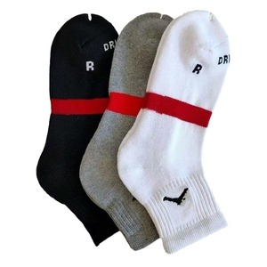 Chaussettes de sport épaisses en tricot pour hommes, couleur unie, polyester, été, course à pied, basketball, absorbant la transpiration, antidérapantes, pour le personnel aérien - Product Image 2