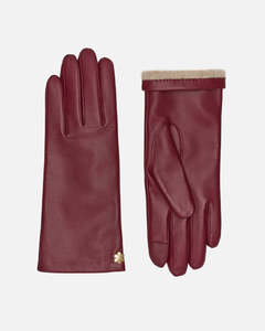 leather fashion <b>gloves</b> breathable safety <b>gloves</b> <b>wool</b> lining for women winter use - Product Image 4