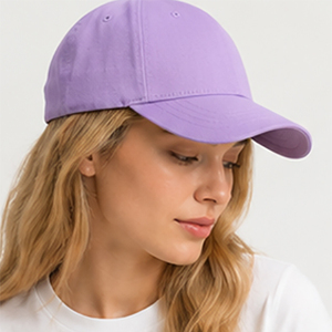 Gorra de Béisbol de Algodón Lavanda, Ajustable, Unisex, Casual, para Primavera/Verano, Transpirable, 100% Algodón - Product Image 4