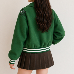 HMR Alpha | Kapa Alpha Soror Embroidery Ladies Varsity Letterman <b>Jacket</b> | Sorority Embroidered <b>Women</b> Custom Made Varsity <b>Jacket</b> - Product Image 2