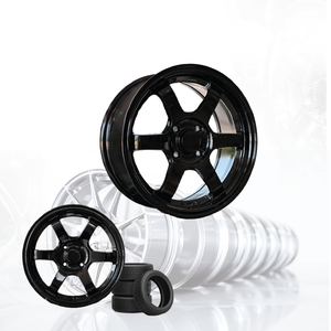ล้อแม็กซ์รถยนต์อลูมิเนียมอัลลอย 3R สีดำเงา JDM VOLK TE37 S-PLUS ขนาด 15 นิ้ว 4 รู 100 04115-V25 - Product Image 2
