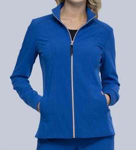 Vestes à fermeture éclair sur le devant unisexes à manches longues pour infirmières - Product Image 5