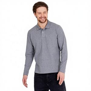 Camiseta Polo para Hombre, Corte Clásico, Algodón, Cuello Elegante, Diseño de Manga Larga, Fabricante de Ropa de Marca Privada - Product Image 1