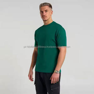 T-shirt surdimensionné personnalisé en gros à manches courtes 100 % coton respirant épais avec motif imprimé cool et épaules tombantes - Product Image 3