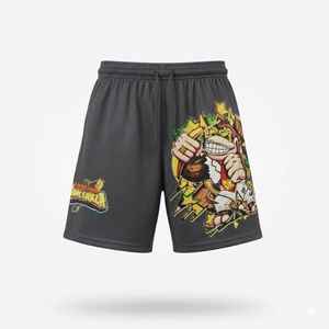 Double <b>Layer</b> Custom-designed men's basketball shorts plus size 5 inches sports mesh running shorts with sublimation print Shorts - Product Image 3