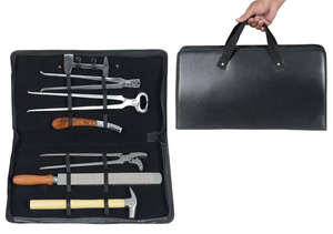 Kit de Herramientas de Herrador Reutilizables de Acero Inoxidable con Bolsa, Herramienta de Herrador de Acero Premium para el Cuidado de Pezuñas de Caballos y Ganado - Product Image 5