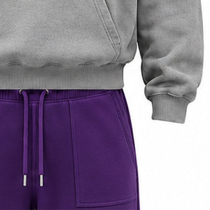Chándal para Hombre Mudassar, 480 g/m², 100% Algodón, Logotipo con Impresión Puff, Cordón Ajustable, Largo Completo, Estilo Vintage, con Capucha, para Invierno - Product Image 6