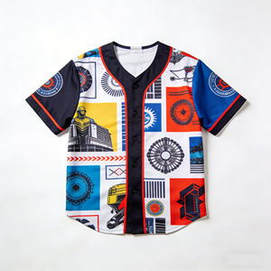Maillot de baseball sublimé personnalisé grande taille, respirant, uniforme d'équipe, fabricant de vêtements de sport OEM - Product Image 5