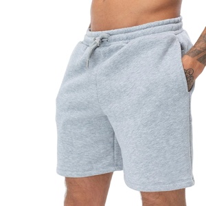 Shorts décontractés pour hommes Exoro Apparels, en coton blanc tricoté, avec cordon de serrage, couleur unie, respirants, taille mi-haute, style jogger - Product Image 1