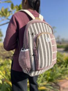 Custom Logo Jute <b>Backpack</b> Natural Fiber Stylish School Bag for Daily Use - Product Image 5