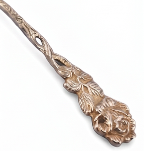 Cuillère à miroir sculptée en forme de rose, finition polie miroir, bol antique à poignée brossée, en acier inoxydable, pour restaurant, fête et événement - Product Image 3