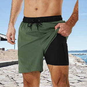 Pantalones Cortos de Playa de Secado Rápido Personalizados para Hombre, 2 en 1, Pantalones Cortos Deportivos para Gimnasio, Bañadores con Forro de Compresión - Product Image 5