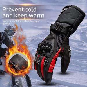 Guantes de Ciclismo y Motocross Impermeables de Dedo Completo, Compatibles con Pantalla Táctil, Autocalentables, Transpirables, con Correa de Muñeca Ajustable - Product Image 1