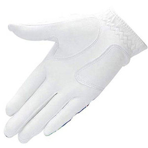 Gants de golf en cuir Cabretta gris et blanc super doux pour femmes et hommes, gants de golf en cuir professionnels sur mesure - Product Image 4
