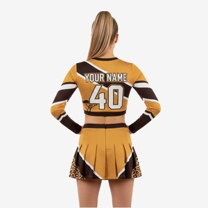 Tenues de cheerleading personnalisées pour filles, ensembles sans manches 100 % polyester, tenue adulte pour les équipes scolaires et les spectacles sportifs - Product Image 2