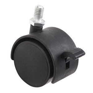 Comodino Multifunzionale Regolabile in MDF/Ferro con 4 Ruote e Freno, Colore Venatura Legno Scuro per Ospedali - Product Image 5