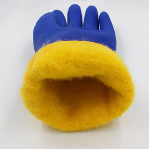 Good Quality Orange PVC Work Safety Guantes Wholesale PVC Coated Labor Hand Protection Double Dip Grip Safety Work <b>Gloves</b> - Product Image 2