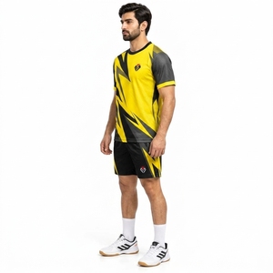 Tenues de handball haut de gamme : Ensemble maillot et short de sport athlétique, doux, idéal pour l'entraînement de handball, matière respirante, coupe confortable - Product Image 3