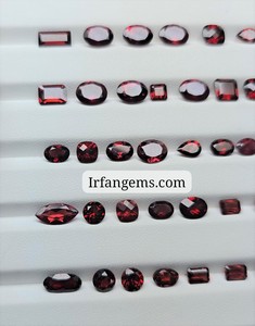 High Quality Red <b>Garnet</b> Faceted 100%Natural Red <b>Garnet</b> Crystal Jewelry Making Stone Red <b>Garnet</b> Cabochon Wholesale Price Lot - Product Image 4