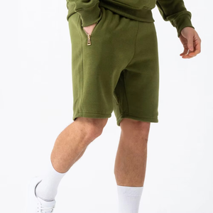 Conjunto de Sudadera con Capucha y Pantalones Cortos de Manga Larga para Hombre, 100% Algodón, Ropa Casual de Invierno - Product Image 6