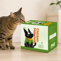 MAIDOU Aliment humide pour chat en pochette 85g, Faible MOQ, Saveur Poulet et Saumon, Riche en protéines, Snacks nutritifs pour animaux de compagnie