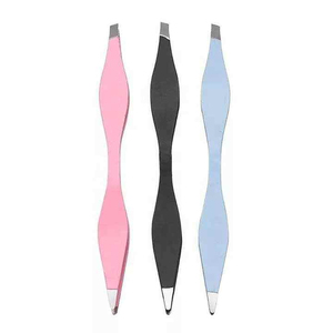 Pince à épiler professionnelle personnalisée avec logo, double face, pointue, anti-magnétique, en acier inoxydable, légère, outils de luxe pour sourcils - Product Image 6