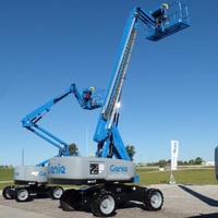 Plataforma Elevatória Articulada Elétrica Móvel com Altura de Trabalho de 24m, Rotação de 360°, Capacidade de Carga de 180kg, Montagem Rápida e Transporte Fácil para Serviço de Campo