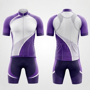 Tenue de cyclisme personnalisée, vêtements de performance, uniforme de cyclisme conçu avec un tissu extensible léger pour le cyclisme sur route et en montagne - Product Image 5