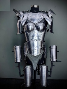 Armadura de Caballero de Hadas de Latón y Cristal, Forma Redonda, Imitación Antigua, Arte Moderno Coleccionable, Disfraz para Eventos de Cosplay - Product Image 3
