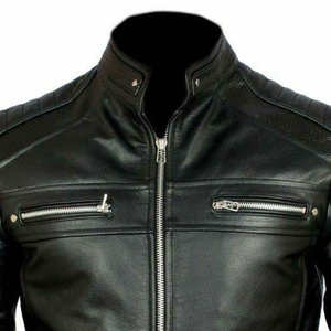 <b>SMART</b> SHINE ENTERPRISES <b>Men</b> High Quality Leather <b>Jacket</b> Soft Durable Comfortable Full Zip Classic Casual Winter Breathable Quick - Product Image 5
