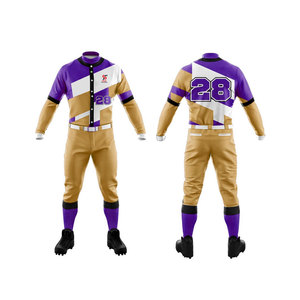 Solid Trader Professional Athletic Cut Quick Drying Light Material Sublimated Team <b>Club</b> Uniform Set Baseball Uniform - Product Image 1