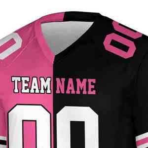 Camiseta de fútbol americano personalizada con sublimación, transpirable, para adultos, con logo personalizado, precio al por mayor. - Product Image 5