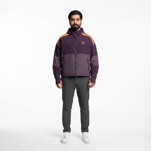 Veste coupe-vent surdimensionnée personnalisée à blocs de couleur pour homme, 75 GSM, en nylon Taslan, style streetwear, vêtement d'extérieur premium recyclé, Xelent Hunt Gear - Product Image 1