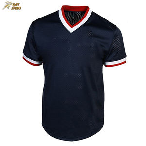 Maillots de baseball à col en V de sublimation professionnelle maillots de baseball en gros de haute qualité - Product Image 2