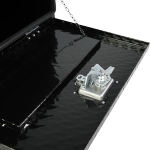 Cassetta degli Attrezzi in Alluminio da 24 Pollici con Strisce Cromate, Impermeabile, Quadrata, con Serratura, per Cassone Pick-up, Camper, Rimorchio - Product Image 4