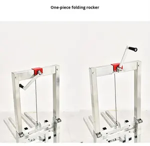 Mini Apilador <span class=keywords><strong>Manual</strong></span> de Cadena de Acero Ligero y Portátil para Uso Doméstico, Nuevo Elevador de Descarga y Apilamiento de 60 kg y 80 kg - Product Image 4