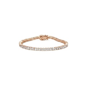 Wholesale 10K 14K 18K Solid Gold Round Brilliant Cut Lab Created Diamond Tennis Bracelet Classic Elegant Bracelet Fine Jewelry - Product Image 4